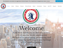 Tablet Screenshot of newyorkitalians.org